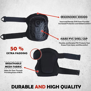 Heavy Duty Knee Pads With Gel Core And Eva Foam Padding 1005010044055750-Two