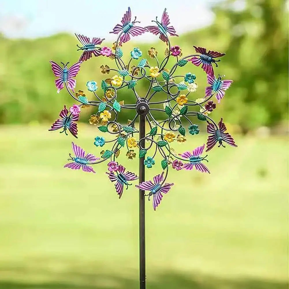 20cm Colorful Butterfly Garden Wind Spinner