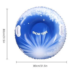 Inflatable Pvc Snow Tubing Sled Ring With Handles For Winter Fun 1005008576890155-C-Striped Yellow