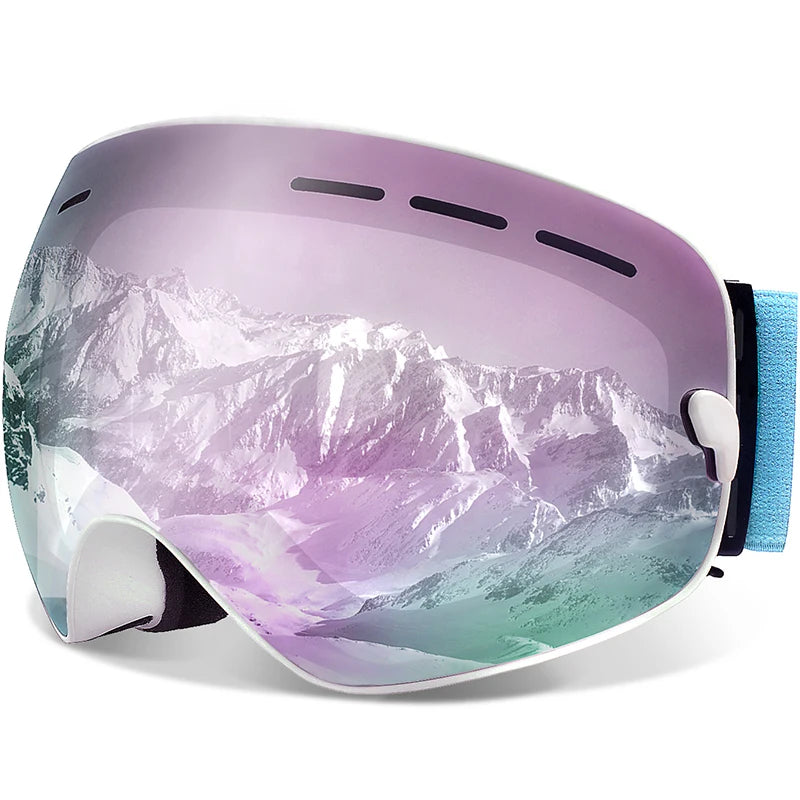 Interchangeable Lens Ski Goggles With Anti Fog Uv Protection Otg 32719782428-C2 Blue Blue