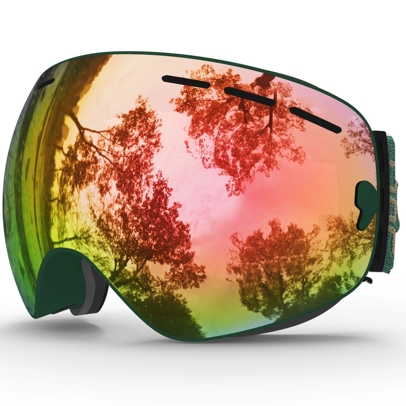 Interchangeable Lens Ski Goggles With Anti Fog Uv Protection Otg 32719782428-C2 Blue Blue