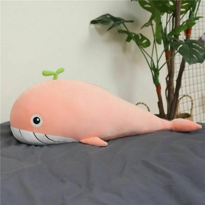 Cute Oversized Dolphin Whale Plush Doll with Big Eyes