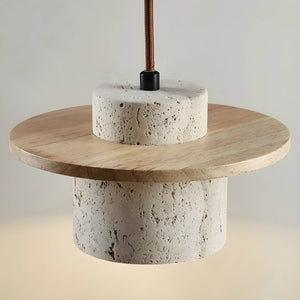 Wabi-Sabi Natural Stone Pendant Light