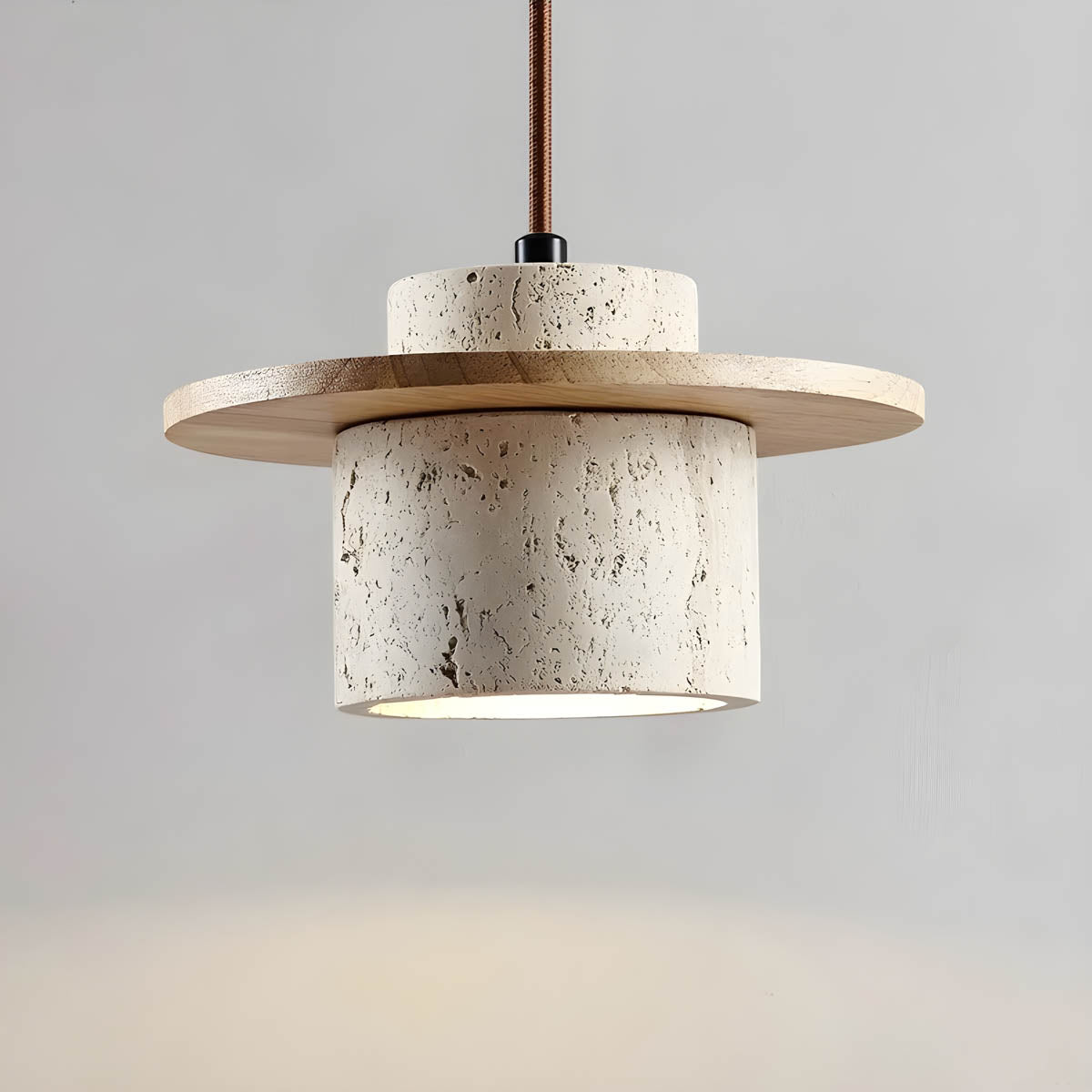 Wabi-Sabi Natural Stone Pendant Light