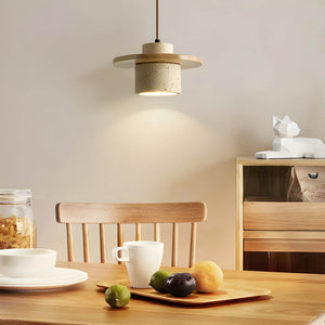 Wabi-Sabi Natural Stone Pendant Light