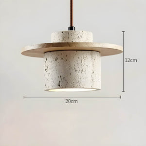 Wabi-Sabi Natural Stone Pendant Light