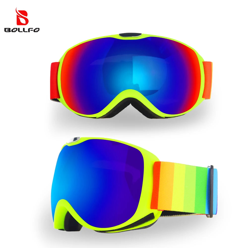 Kids Ski Goggles With Anti Fog Double Lens Uv400 Protection 1005006171277764-Ski Goggles