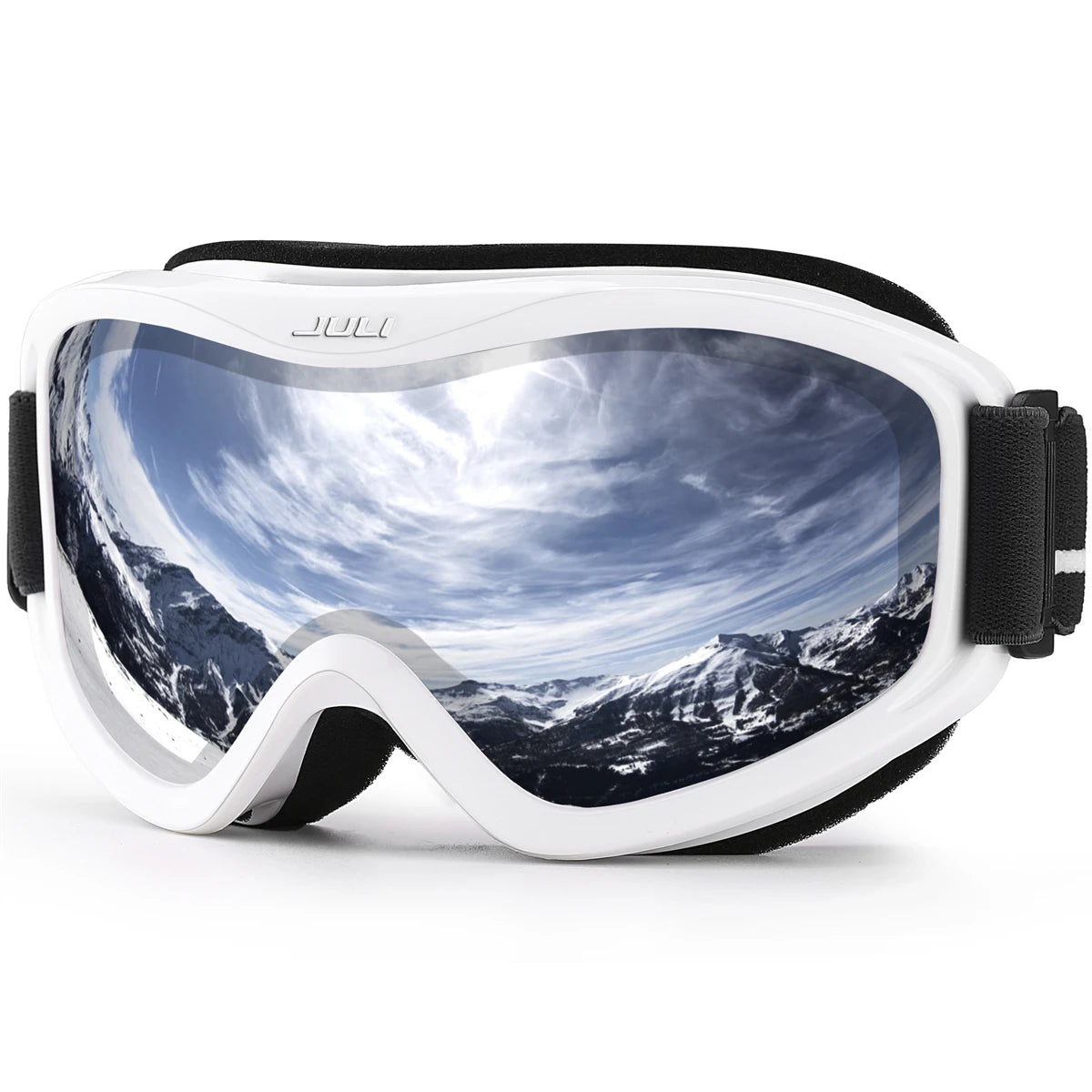 Kids Ski Goggles With Anti Fog Uv400 Lens And Flexible Frame 1005003217537497-D1 Black Red Kids