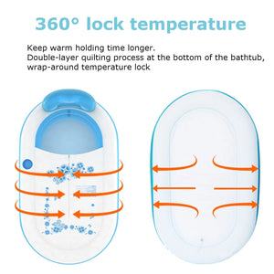 Large Portable Inflating Shower Bathtub For Adults