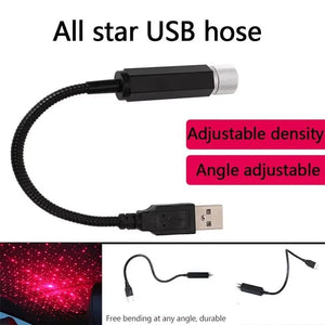 LED Galaxy Lamp Car Roof Light USB Star Projector Mini Night Star Light