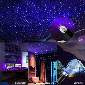 LED Galaxy Lamp Car Roof Light USB Star Projector Mini Night Star Light