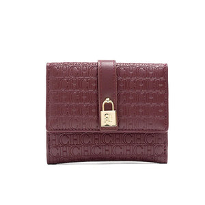 Letter Print Pu Wallet For Women, Valentines Gifts For Her 1005007885111384-CA10-DP-COFFEE