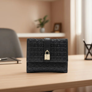 Letter Print Pu Wallet For Women, Valentines Gifts For Her 1005007885111384-CA10-DP-COFFEE