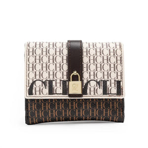 Letter Print Pu Wallet For Women, Valentines Gifts For Her 1005007885111384-CA10-DP-COFFEE