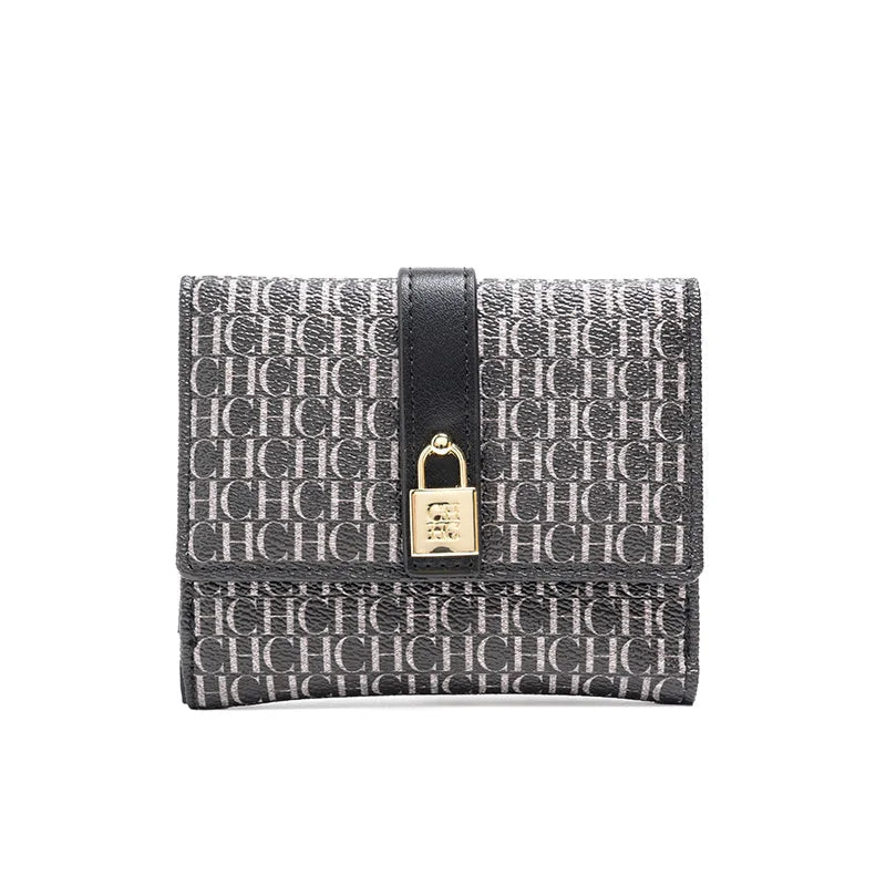 Letter Print Pu Wallet For Women, Valentines Gifts For Her 1005007885111384-CA10-DP-COFFEE