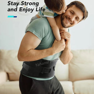 Lightweight Lumbar Support Belt Back Brace With Breathable Mesh And Splints 1005009465431815-S