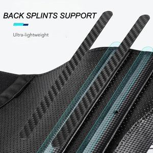 Lightweight Lumbar Support Belt Back Brace With Breathable Mesh And Splints 1005009465431815-S