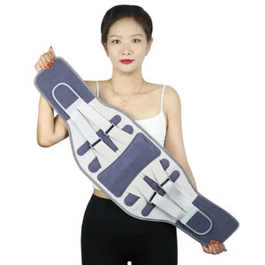 Lumbar Support Belt With Removable Steel Bars For Back Pain Relief 1005006278543854-Blue-M