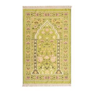 Machine Washable Floral Persian Prayer Mat With Non Slip Backing 1005006559432374-S007-Coffee color
