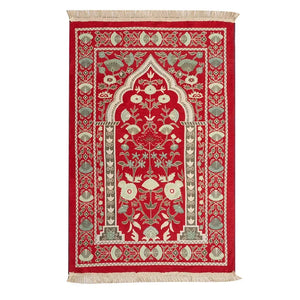 Machine Washable Floral Persian Prayer Mat With Non Slip Backing 1005006559432374-S007-Coffee color