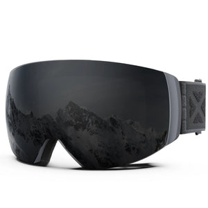 Magnetic Double Lens Ski Goggles With Anti Fog Uv400 Protection 1005006123911456-X4 Red White