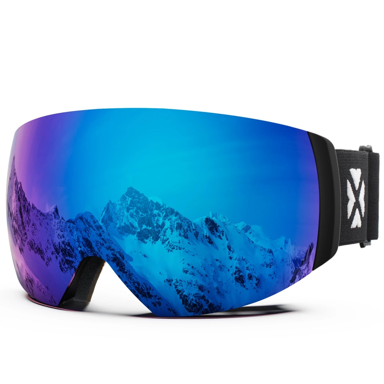 Magnetic Double Lens Ski Goggles With Anti Fog Uv400 Protection 1005006123911456-X4 Red White