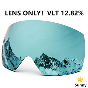 Magnetic Double Lens Ski Goggles With Anti Fog Uv400 Protection 1005006123911456-X4 Red White
