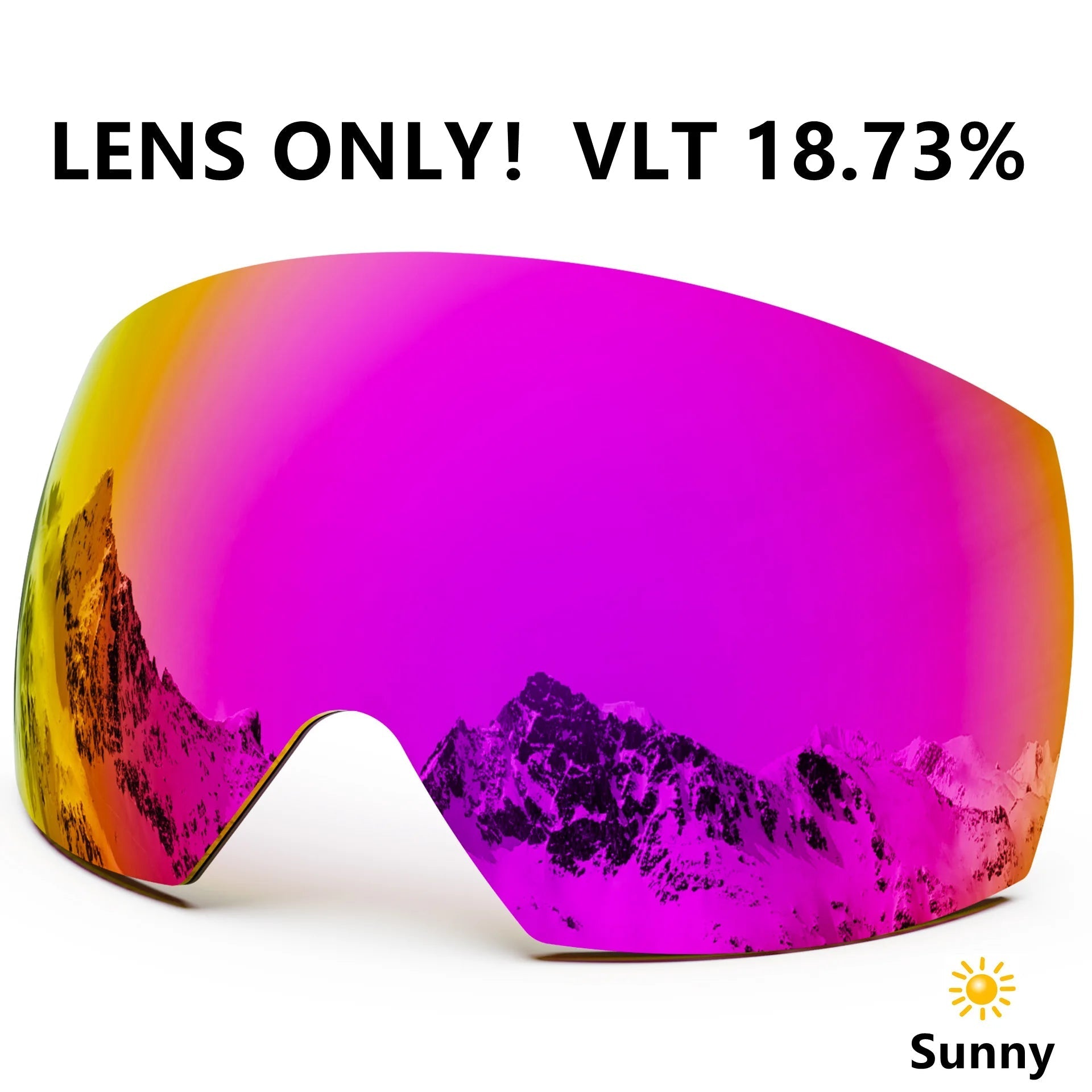 Magnetic Double Lens Ski Goggles With Anti Fog Uv400 Protection 1005006123911456-X4 Red White