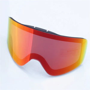 Magnetic Flip Cover Double Layer Anti Fog Ski Goggles Uv400 1005010285542327-only lens D