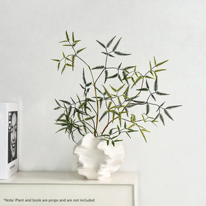 Matte Resin Coral Style Ruffled Vase Ornament For Desktop Decor 1005008643083650-Bj1787-6