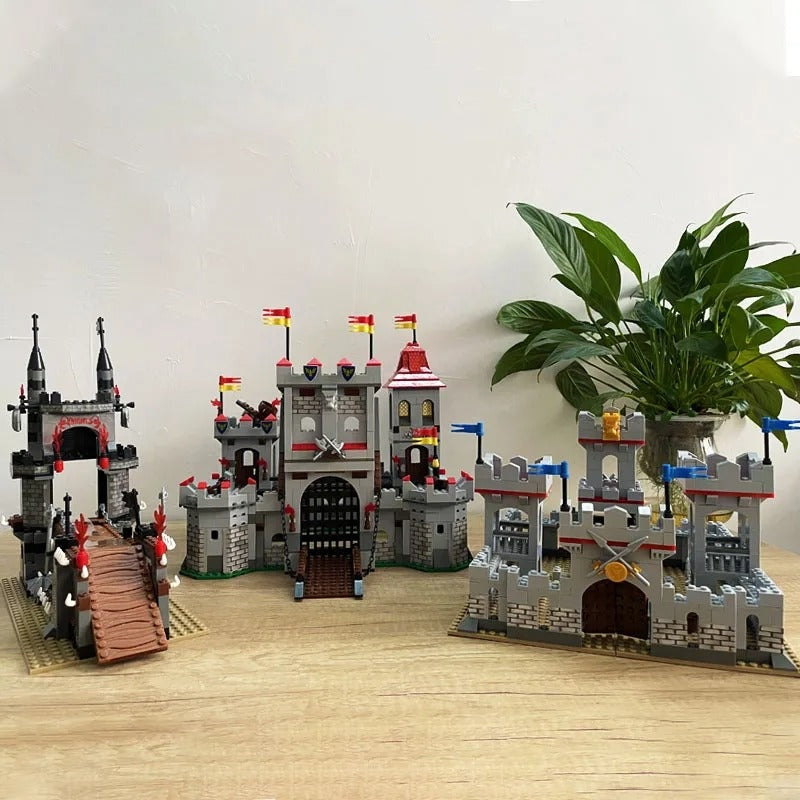 Medieval Castle Building Blocks Knight Siege Set