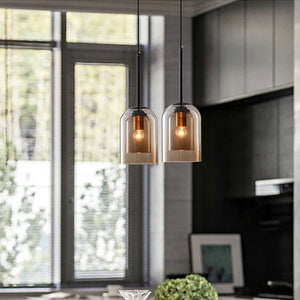 Glarefusion Double Glass Pendant Lamp