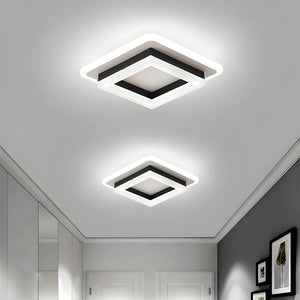 Modern Creative Square Ring Ceiling Lamp