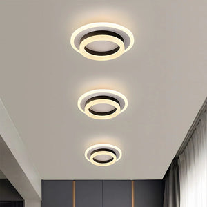 Modern Creative Square Ring Ceiling Lamp