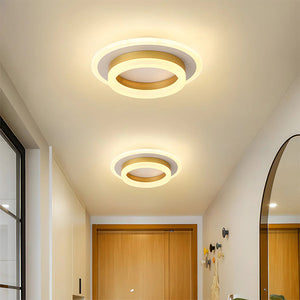 Modern Creative Square Ring Ceiling Lamp