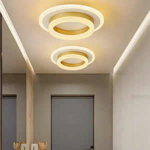 Modern Creative Square Ring Ceiling Lamp