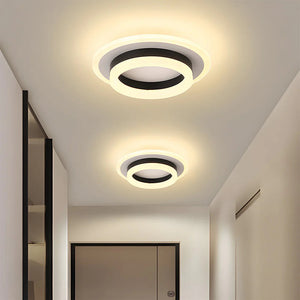 Modern Creative Square Ring Ceiling Lamp
