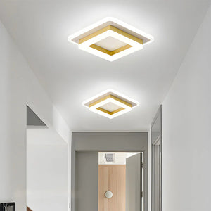 Modern Creative Square Ring Ceiling Lamp