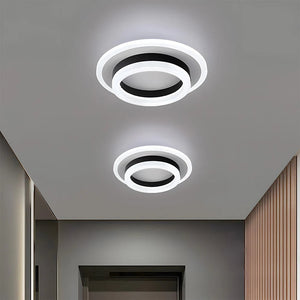 Modern Creative Square Ring Ceiling Lamp