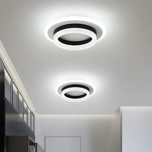 Modern Creative Square Ring Ceiling Lamp