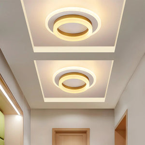 Modern Creative Square Ring Ceiling Lamp