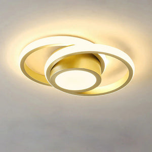 Nordic Minimalist Double Ring Ceiling Light