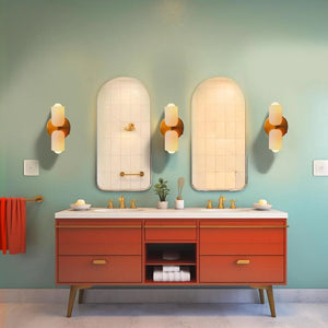 Glarefusion Creative Candle Shape Double Head Wall Lamp