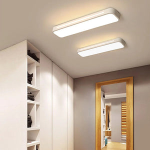 Sleek Nordic Long LED Ceiling Light