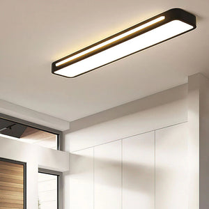 Sleek Nordic Long LED Ceiling Light