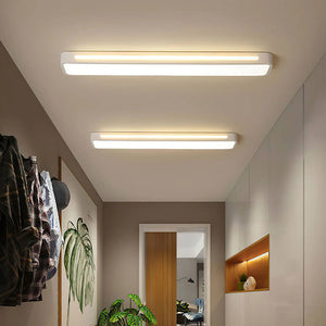 Sleek Nordic Long LED Ceiling Light