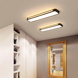 Sleek Nordic Long LED Ceiling Light