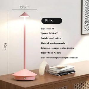 Modern Cordless LED Table Lamp Rechargeable Touch Dimmable