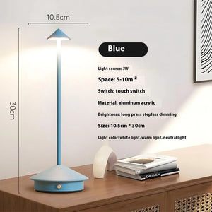 Modern Cordless LED Table Lamp Rechargeable Touch Dimmable