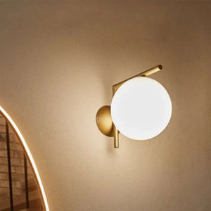 Modern Globe Wall Light for Living Room or Bedroom